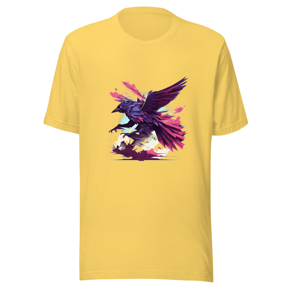 Yellow T-Shirt with print art