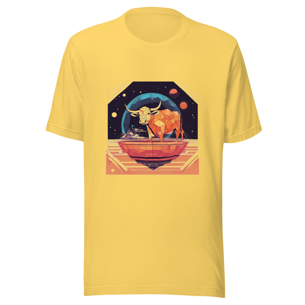 Yellow T-Shirt with print art