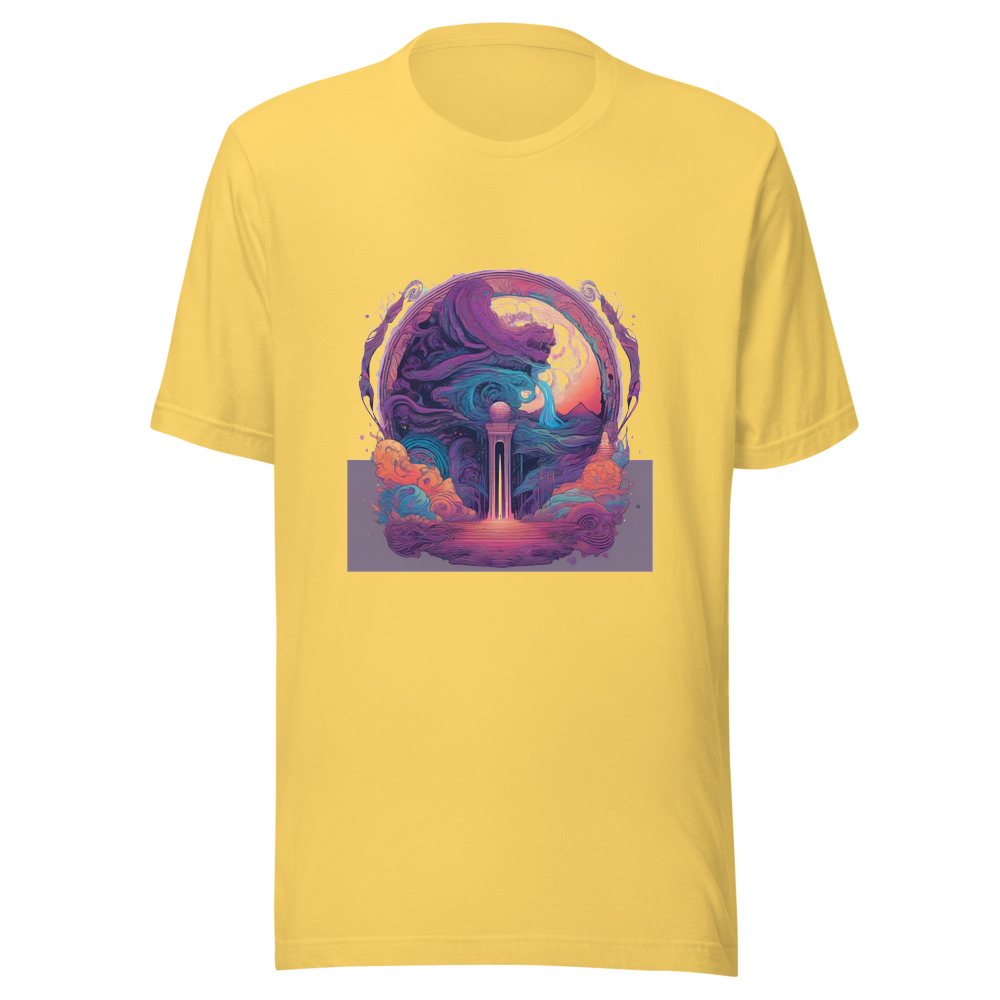 Yellow T-Shirt with print art