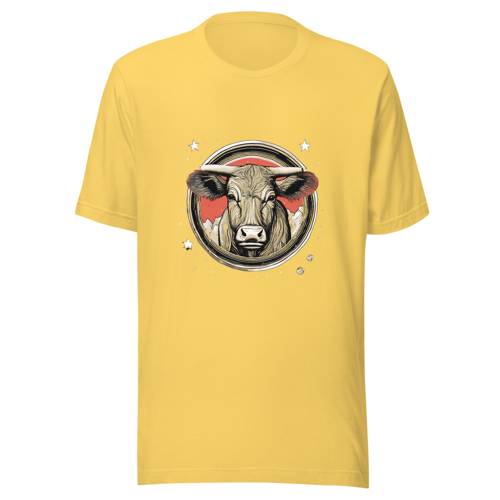 Yellow T-Shirt with print art