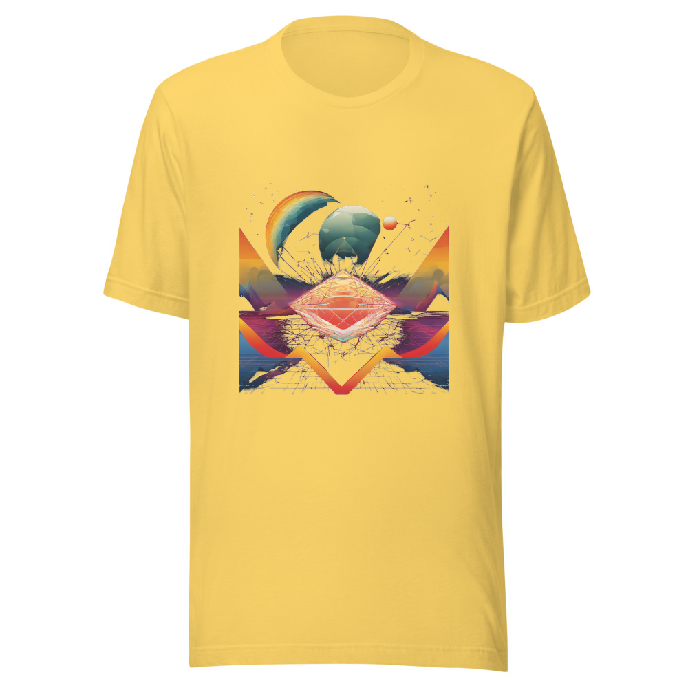 Yellow T-Shirt with print art